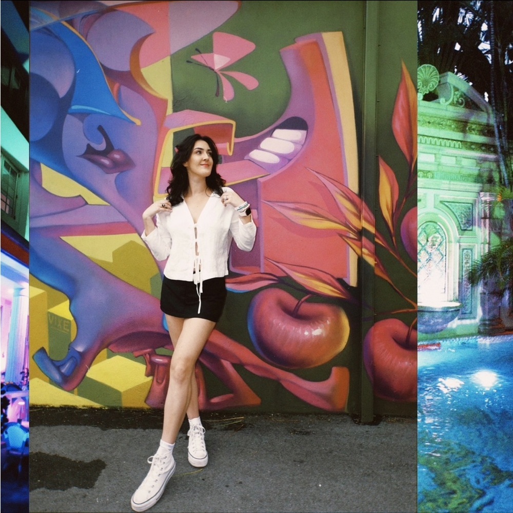 Zii Ropa White Linen Open Front Vera String Top - image 4